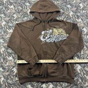 Vintage Y2K Infamous Faded Brown Jacket